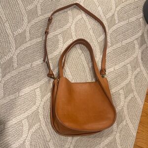 Madewell Brown Leather Sydney Shoulder Bag